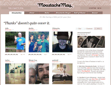 Tablet Screenshot of moustachemay.com